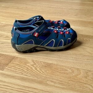 Merrell Youth Boys Sz 2 Hydro H2O Sport Sandals Hiking Water Shoes MK265682 EUC